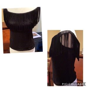 🦋 New Mango MNG Tank Camisole Fringe Top S